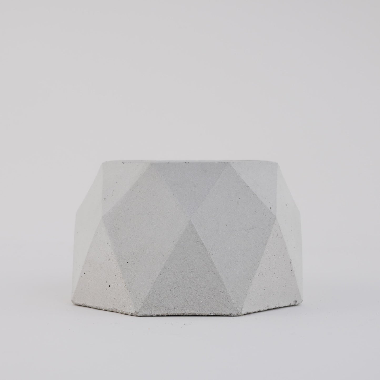 The Facet: Modern Geometric Concrete Cactus Pot