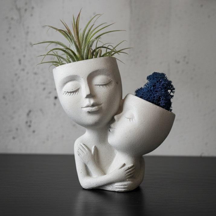 The Eternal Embrace: Concrete Airplant & Moss Display