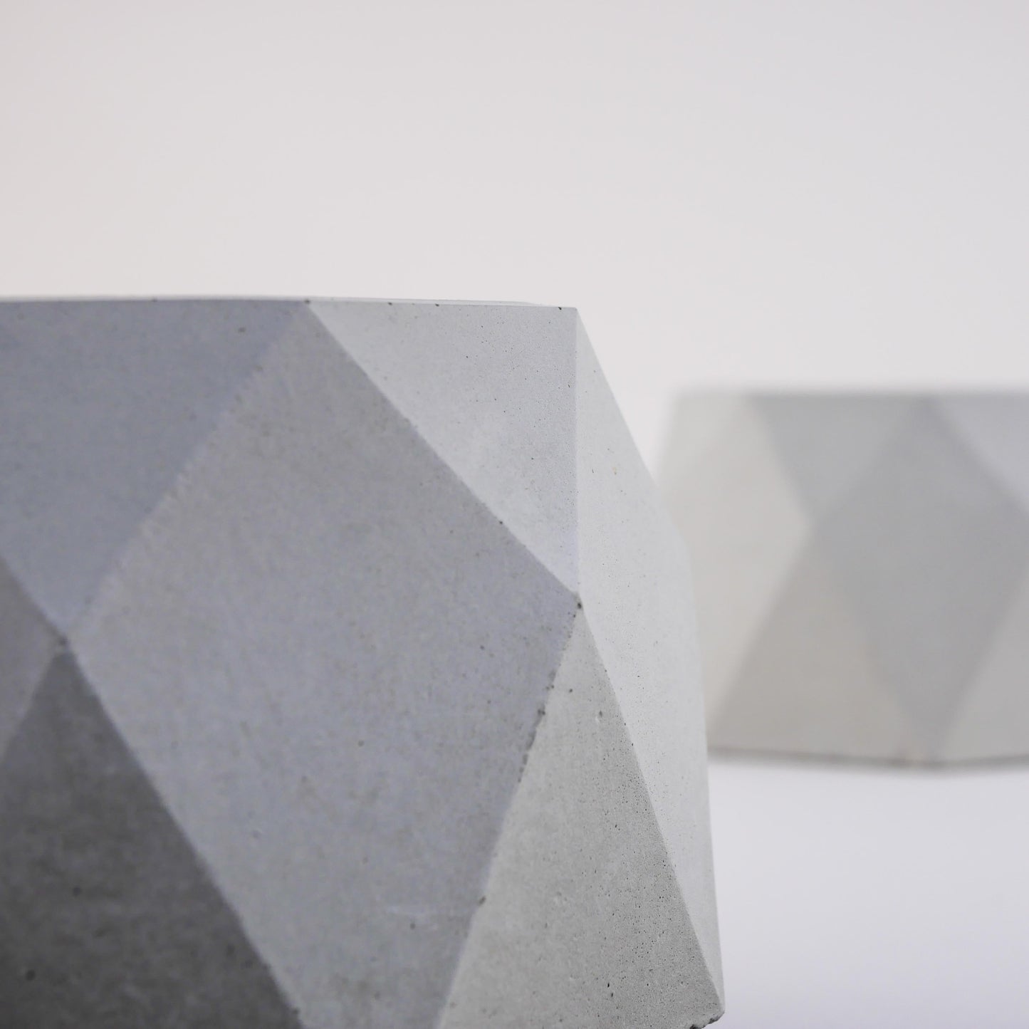 The Facet: Modern Geometric Concrete Cactus Pot