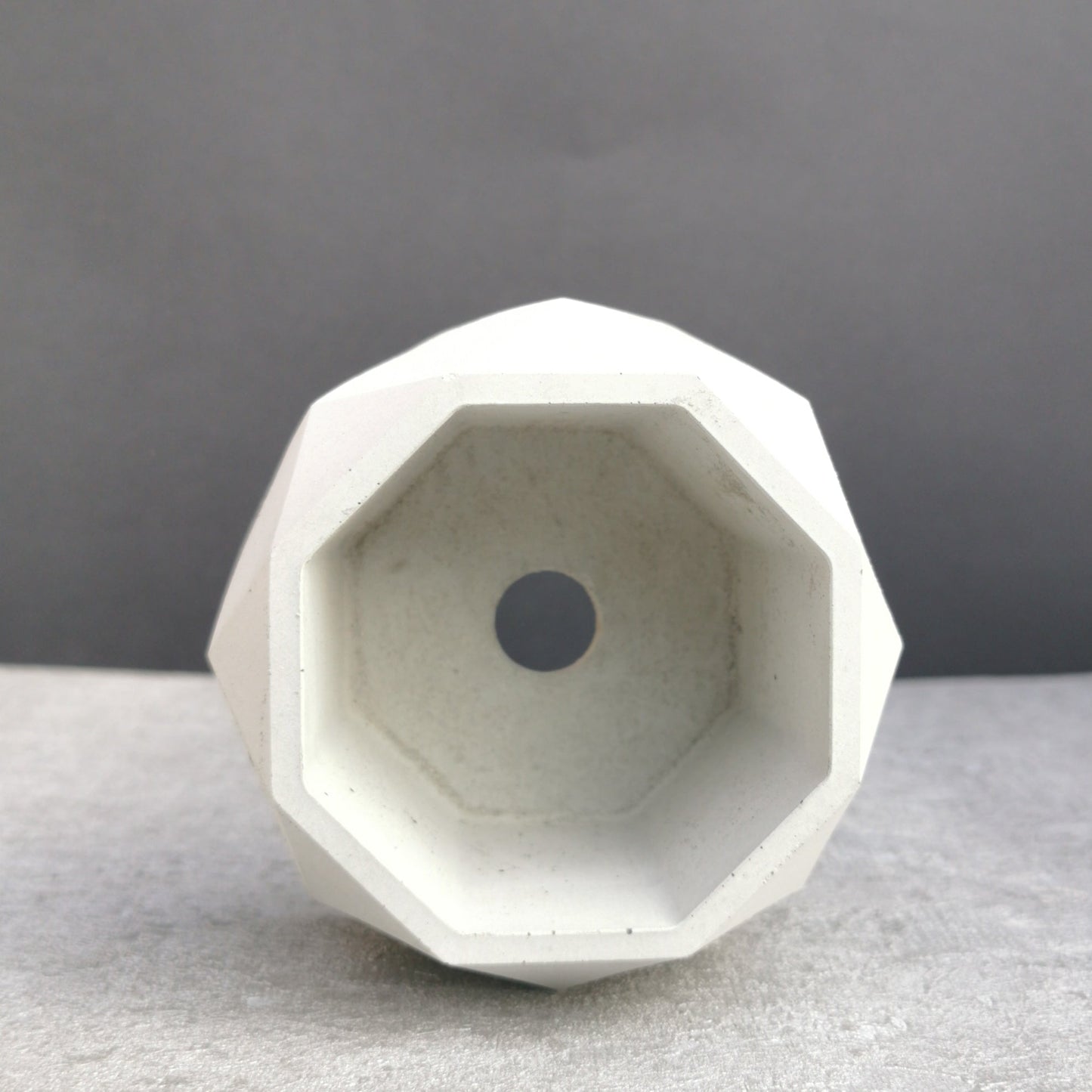 The Facet: Modern Geometric Concrete Cactus Pot