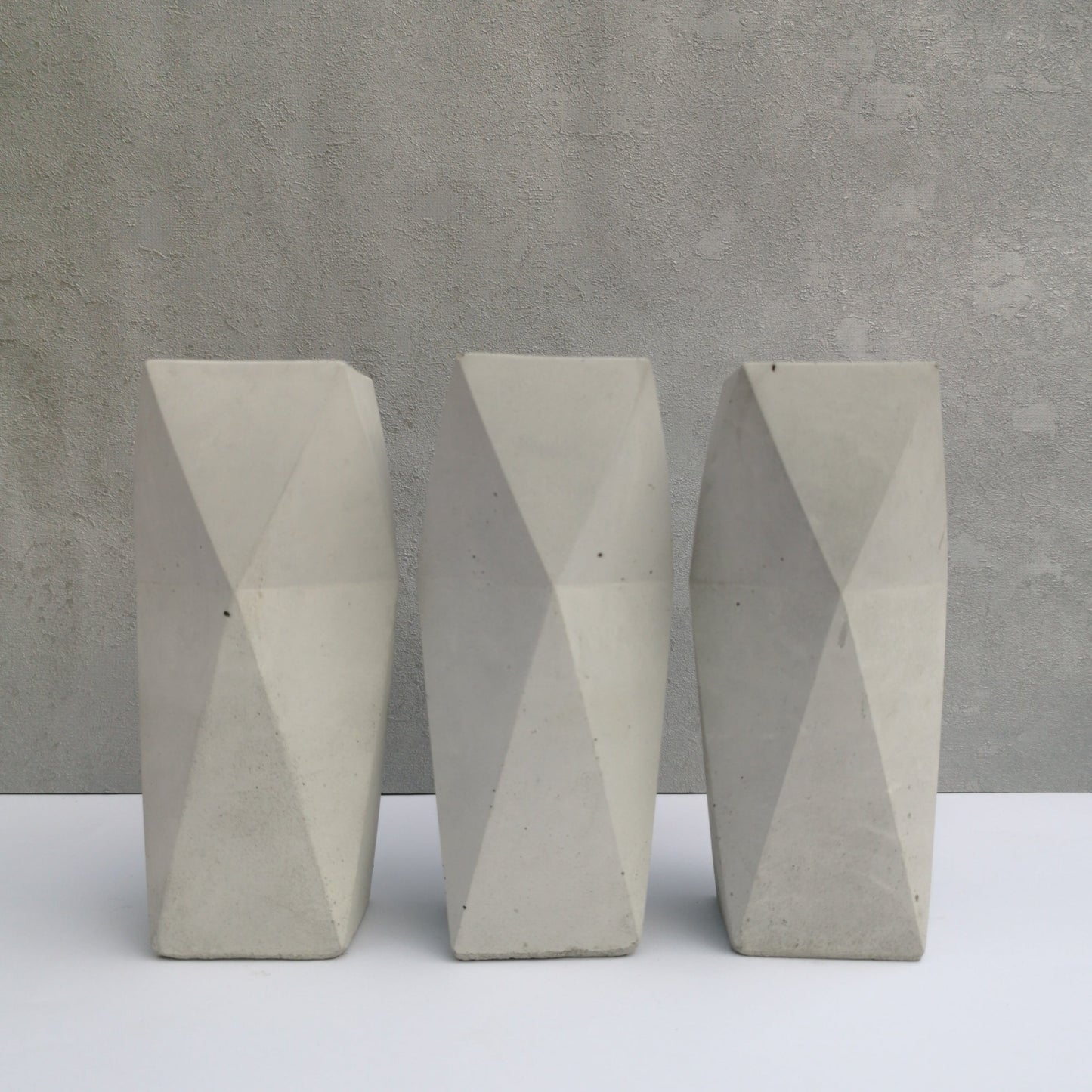 Large Retro Concrete Vase for Dry Flowers