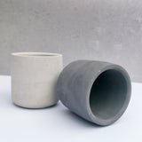 Simplistic Round Concrete Planters