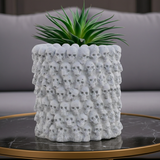 Handmade Concrete Skull Pile Planter | Gothic Home Decor