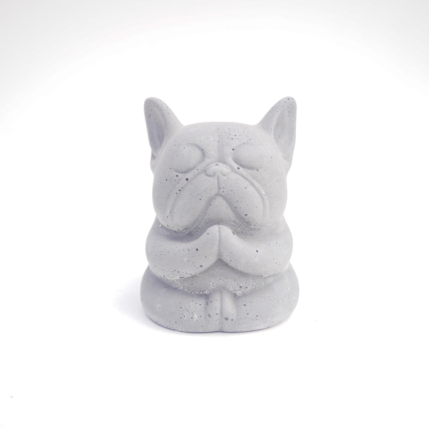 Meditating French Bulldog with Golden Crown