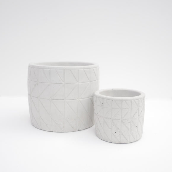 Geo Pattern Planter -  2 Sizes