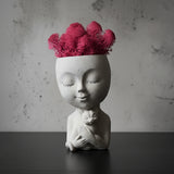 Handmade Concrete Cuddles with Cat and Moss