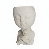 Handmade Concrete Cuddles with Cat and Moss