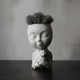 Handmade Concrete Cuddles with Cat and Moss