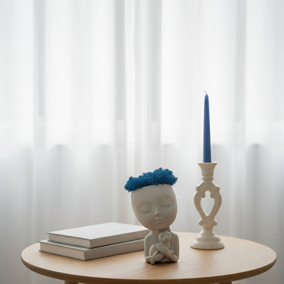 Handmade Concrete Cuddles with Cat and Moss