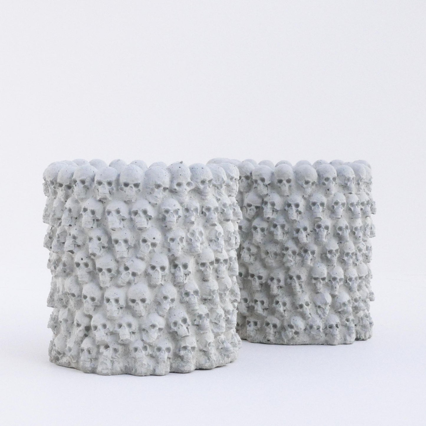 Memento Vivere - Gothic Concrete Skull Succulent Pot