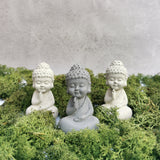 Mini Concrete Buddha Ornament - Handmade