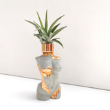 Handcrafted Female Body Shape AirPlant Holder in Copper or Gold