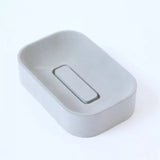 Rounded Concrete Soap Dish with Drainage
